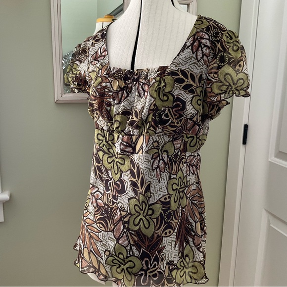 DRESS BARN,  FLORAL BLOUSE, SIZE:XL - Picture 2 of 12